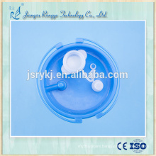 medical disposable suction canister with shutoff filter and solidifier CE ISO approved